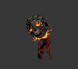 Burning Clay Doll