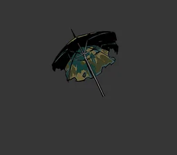 Refracted Old Umbrella