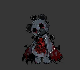 Refracted Hurting Teddy Bear